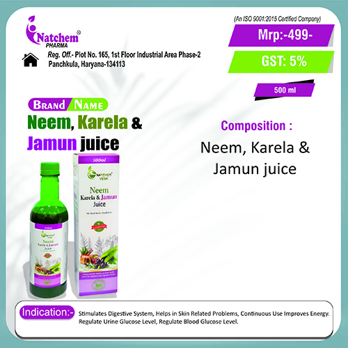 Neem + Karela +jamun Juice