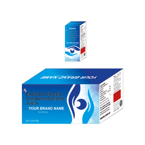 Moxifloxacin Hydrochloride IP + 0.5%w/v Ketorolac Tromethamine IP 0.5%w/v Eye Drops