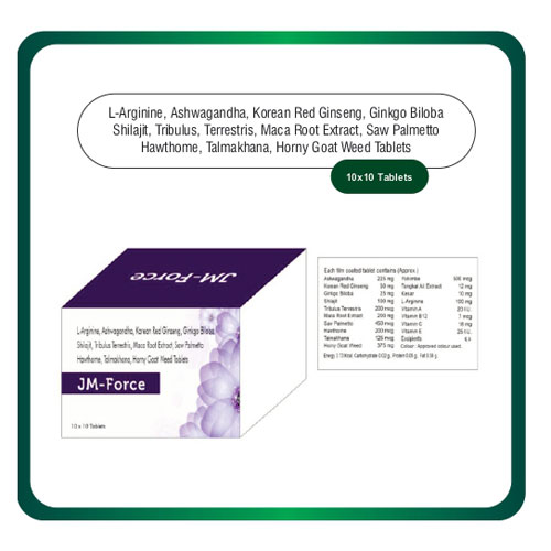 L-Arginine  Ashwagandha + Korean Red Ginseng Tablets