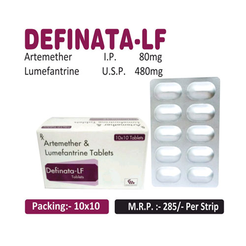 Artemether 80mg + Lumefantrine 480mg Tablets