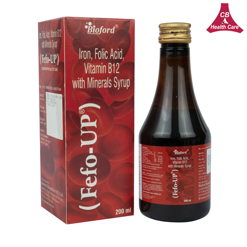 Iron + Folic Acid + Vitamin B12+ Minerals Syrups