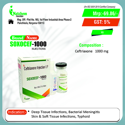 SOXOCEF-1000 Injection