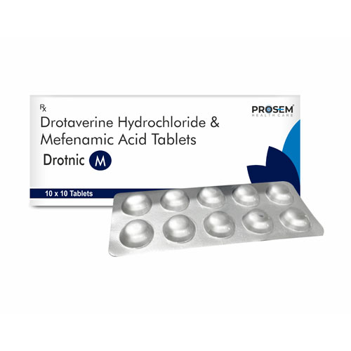 DROTAVERINE HCL 80 MG + MEFANAMIC ACID 250 MG TABLETS