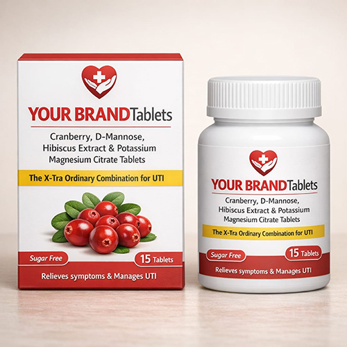 Cranberry+ D-Mannose+ Hibiscus Extract + Potassium Magnesium Citrate Tablets