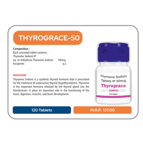 THYROGRACE-50 TABLETS