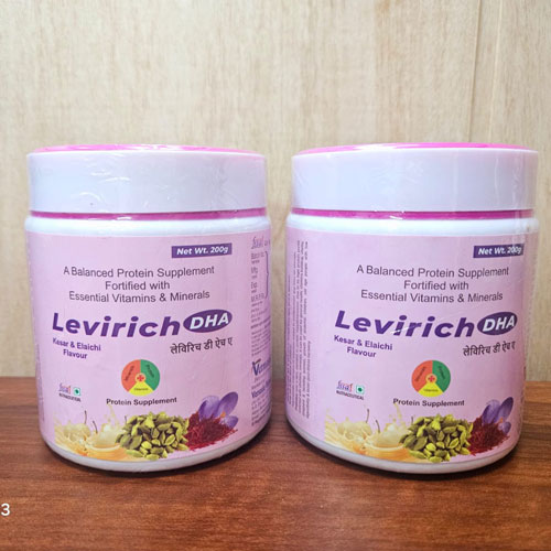 LEVIRICH-DHA PROTEIN POWDER (Kesar Elaichi Flavour)
