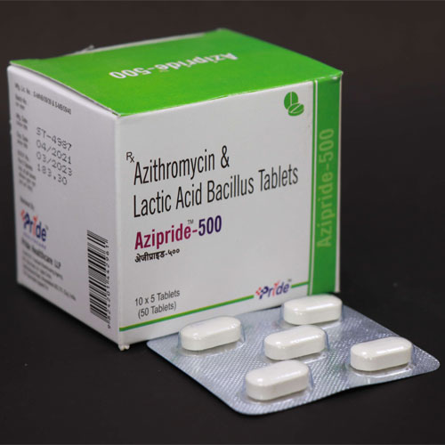 AZIPRIDE-500 TABLETS (10X5 BLISTER)