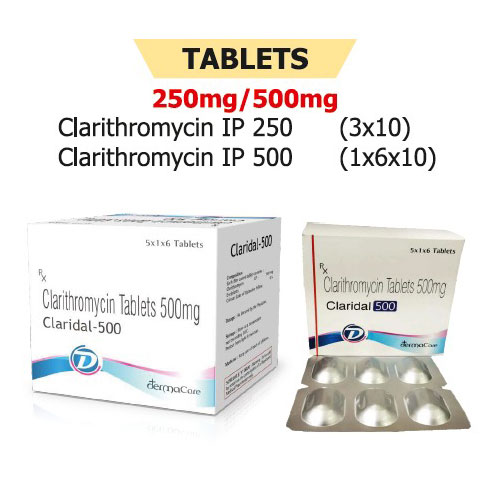 Clarithromycin 500mg Tablets