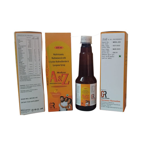 MEDICUS-A&Z Syrups 225ml (Sugar Free)
