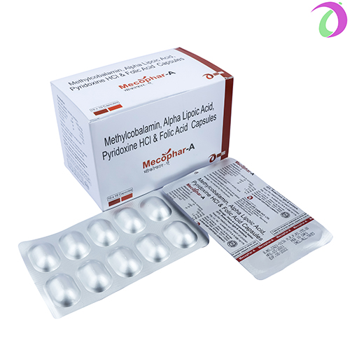 Methylcobalamin 1500mcg+Alpha Lipoic Acid 100mg+ Folic Acid 1.5mg+Pyridoxine Hydrochloride Capsules