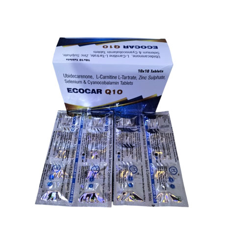 L-Carnitine Fumarate+ Ubidecarenone+ Astaxanthin+ Zinc Oxide + Lycopene Tablets