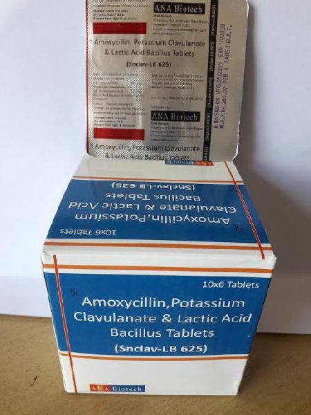 Amoxycillin+ Potassium Clavunate+Lactic Acid Bacillus Tablets