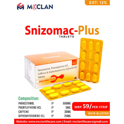 SNIZOMAC-PLUS Tablets