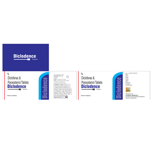 Diclofenac Potassium 50mg + Paracetamol 325mg Tablets