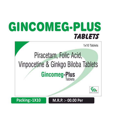 Ginkgo Biloba + Vinpocetine + Piracetam Tablets