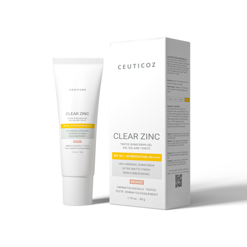 Clear Zinc Tinted Sunscreen Gel (IVORY/BRONZE)