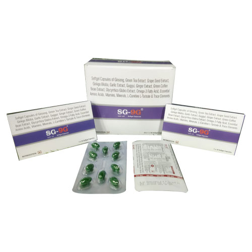 Ginseng extract powder 42.5 mg + Vitamin A 2500 IU + Vitamin B1 1 mg Softgel Capsules