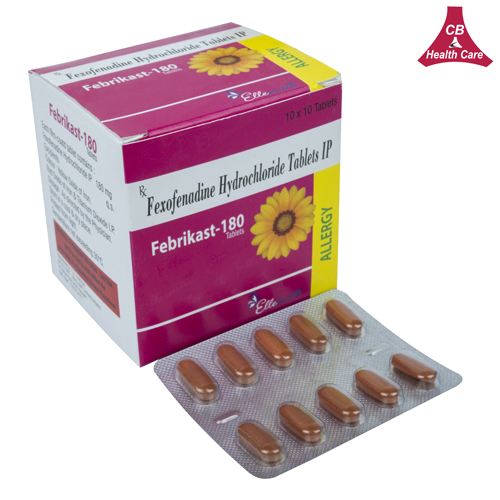 Fexofenadine Hydrochloride 180mg Tablets IP