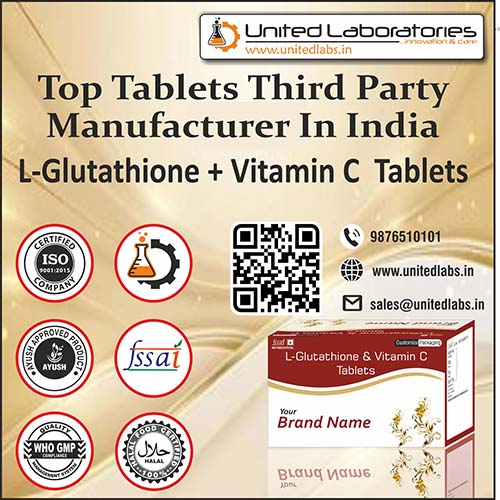 L-Glutathione  500Mg + Vitamin C 50Mg Tablets