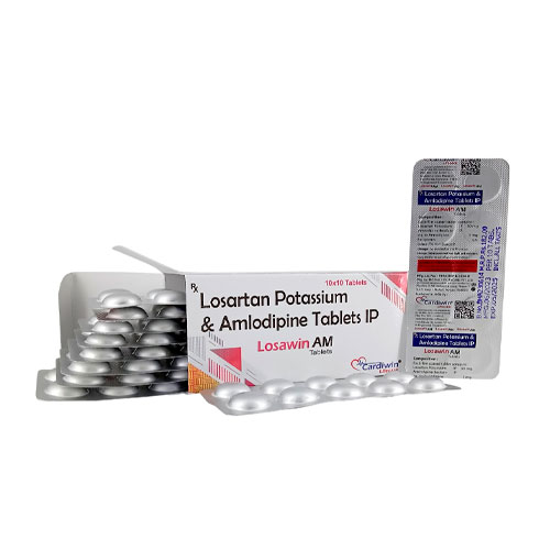 Losartan Potassium I.P. 50Mg + Amlodipine 5Mg Tablets