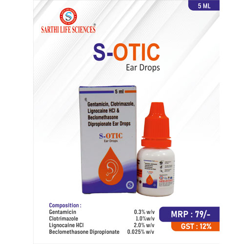 S-OTIC EAR DROPS