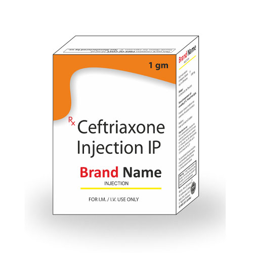 Ceftriaxone Sodium 1000mg/500mg/250mg/125mg Injection