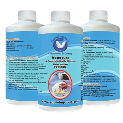 Aquacure – Powerful and Highly Effective Water Sanitizer and Acidifier for Aquaculture,Poultry