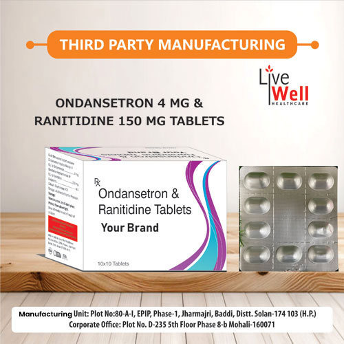 Ondansetron 4mg + Ranitidine 150mg Tablets