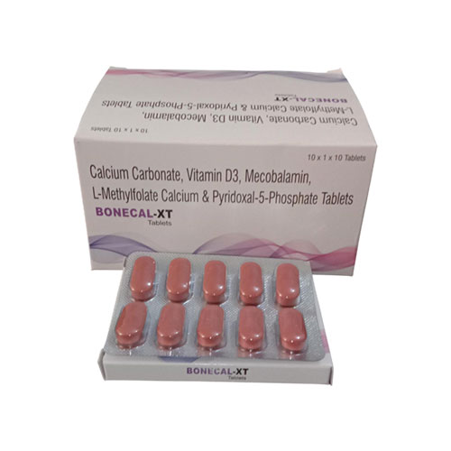 Calcium Carbonate + Vitamin D3 + Mecobalamin + L-Methylfolate Calcium + Pyridoxal-5-Phosphate Tablet