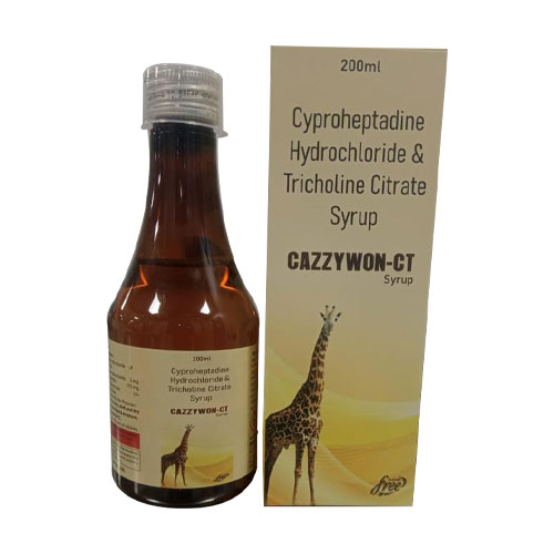 Cyroheptadine HCI + Tricholine Citrate Syrup