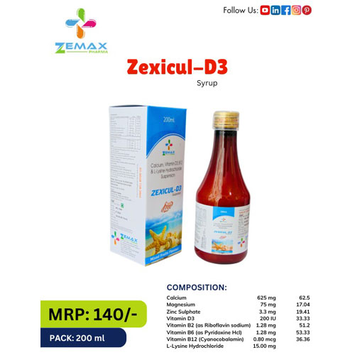 Zexicul-D3 Syrups