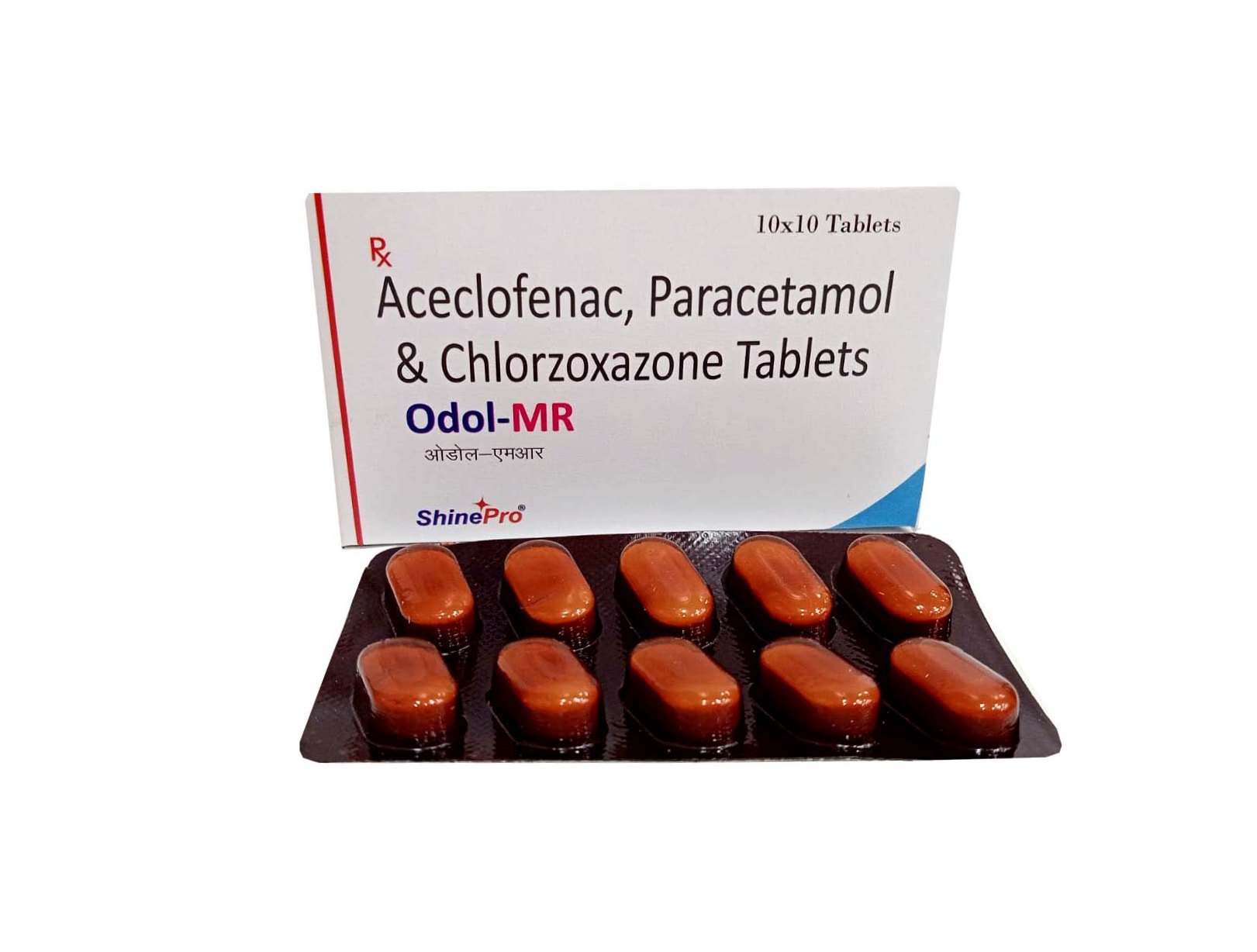 Aceclofenac Pottasium Paracetamol  and Chlorzoxazone Tablets