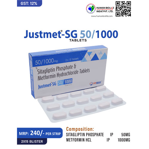 Justmet-SG 50/1000 Tablets
