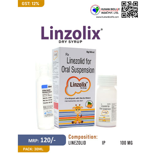 LINZOLIX WITH WATER Dry Syrup