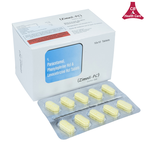 Paracetamol 325mg + Levocetirizine 5mg + Phenylephrine 5mg Tablets