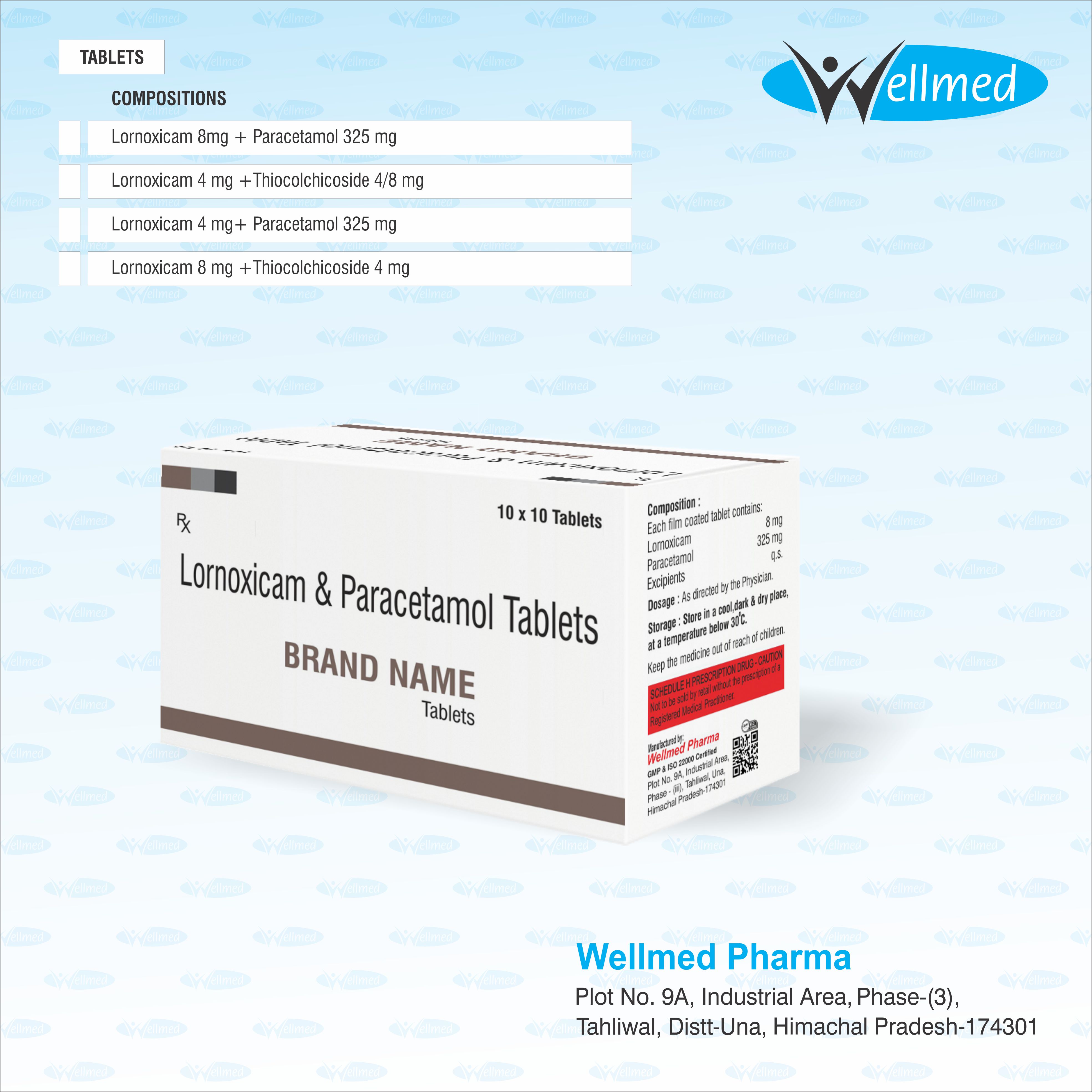  Lornoxicam Paracetamol 