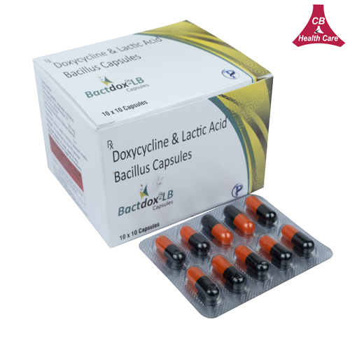 Doxycycline I.P. 100mg + lactic Acid Bacillus 5 BILLION SPORE Capsules