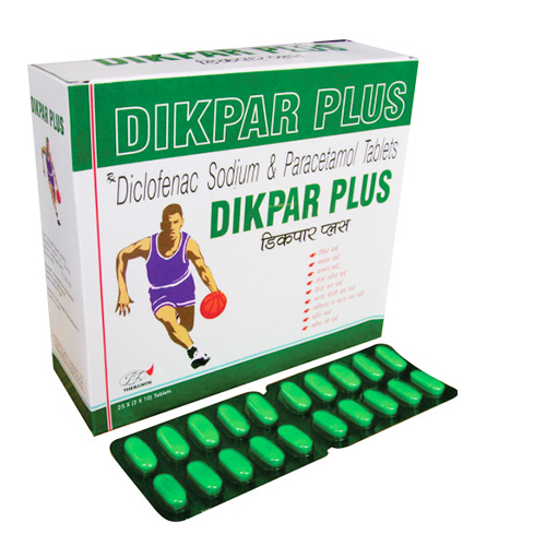 Diclofenac Sodium 50mg + Paracetamol 325mg (25*2*10) Tablets