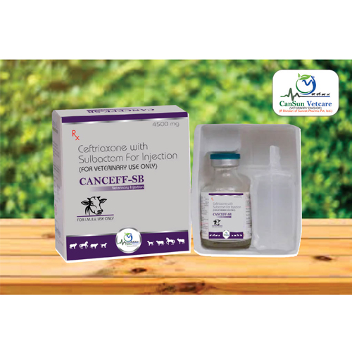 Ceftriaxone 3000 + Sulbactam 1000 for Injection (For Veterinary Range)